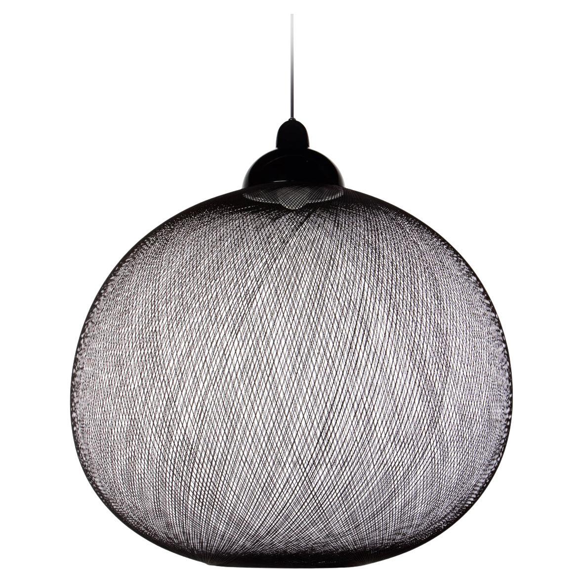 Moooi Non Random Large Black Suspension Lamp in Aluminum and Fiberglass For Sale