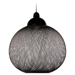 Moooi Non Random Small Black Suspension Lamp in Aluminum and Fiberglass
