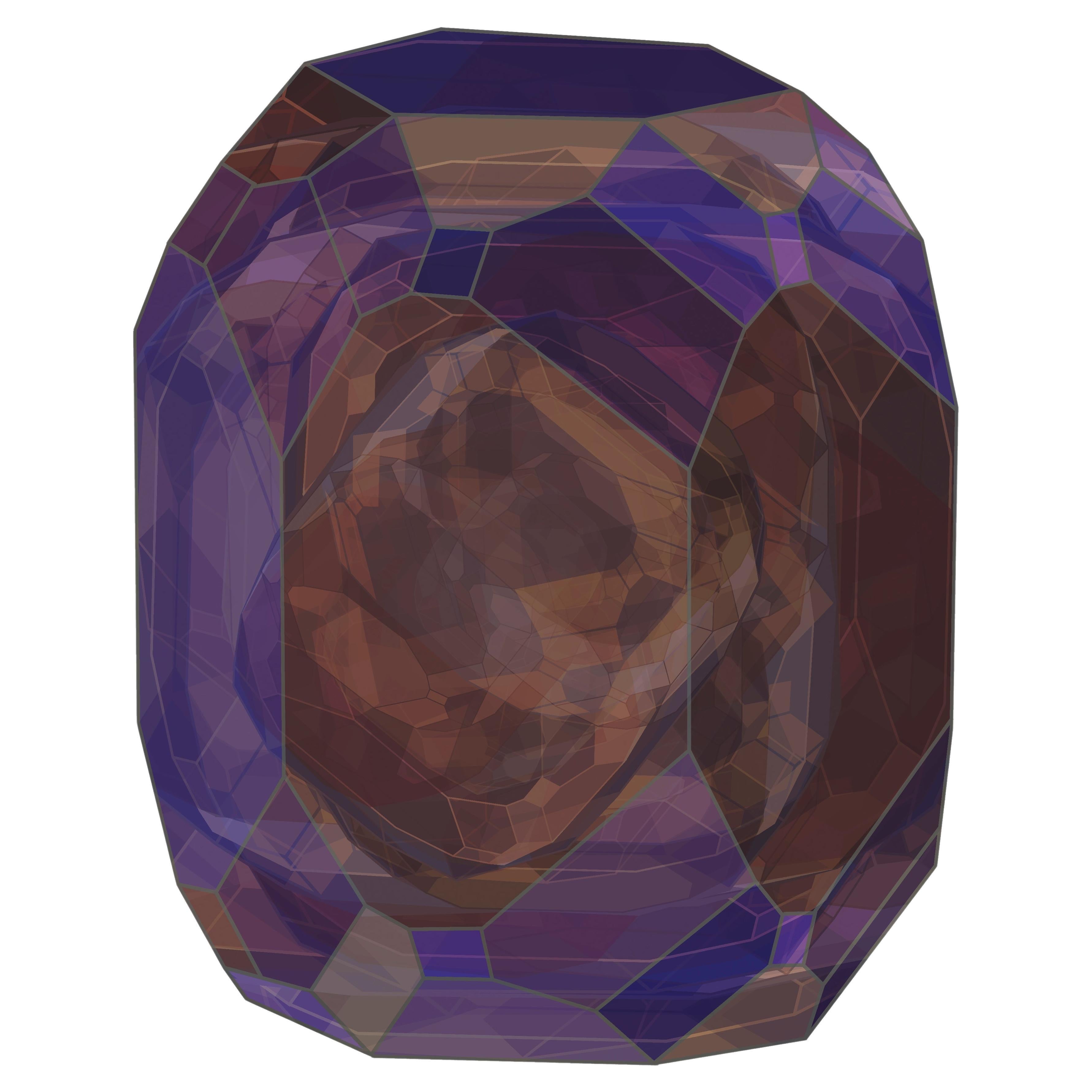 Moooi Nordic Crystal Purple Rug in Low Pile Polyamide by Ingimar Einarsson