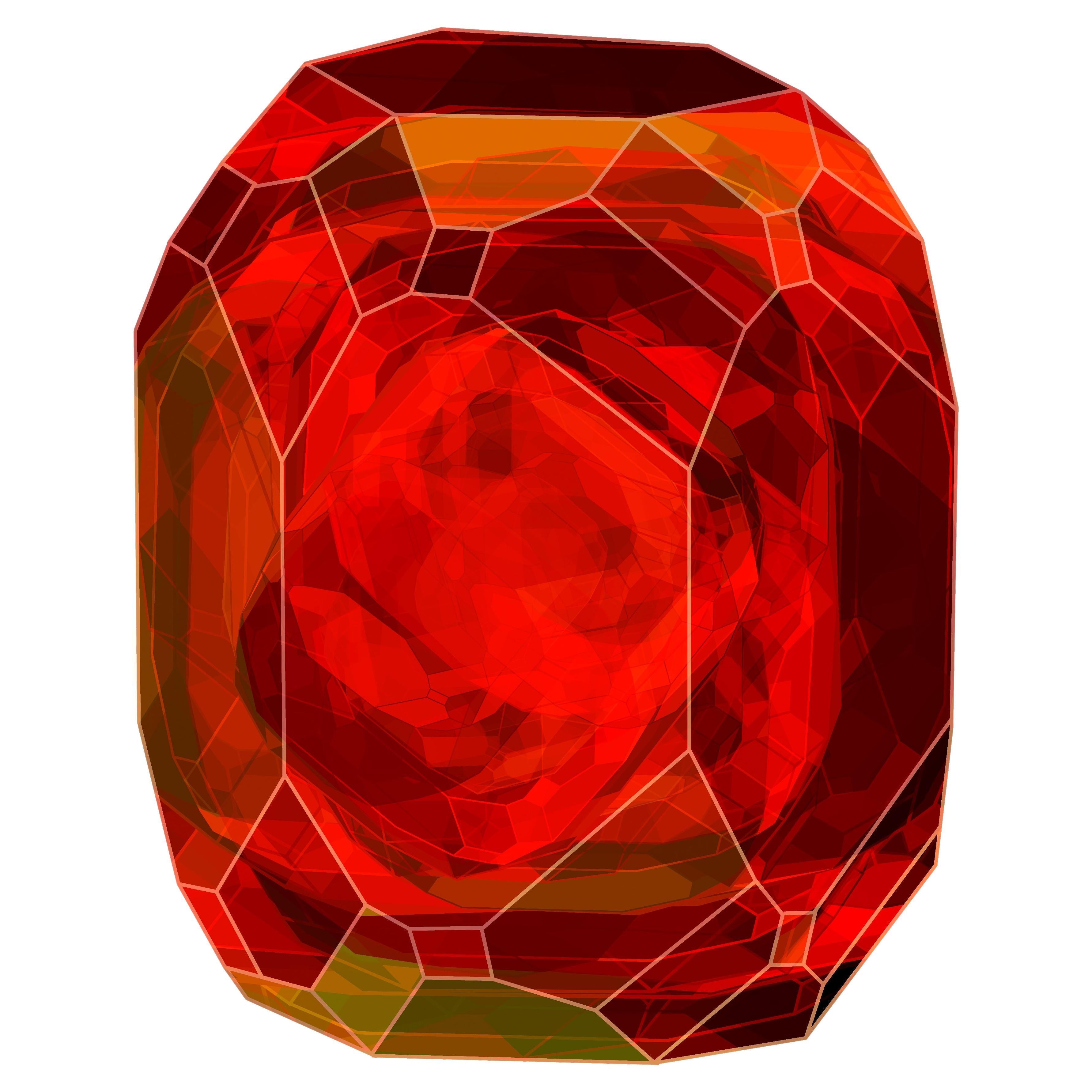 Moooi Nordic Crystal Red Rug in Low Pile Polyamide by Ingimar Einarsson For Sale