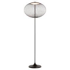 Moooi NR2 Black LED Floor Lamp with Powder Coated Steel Stand by Bertjan Pot