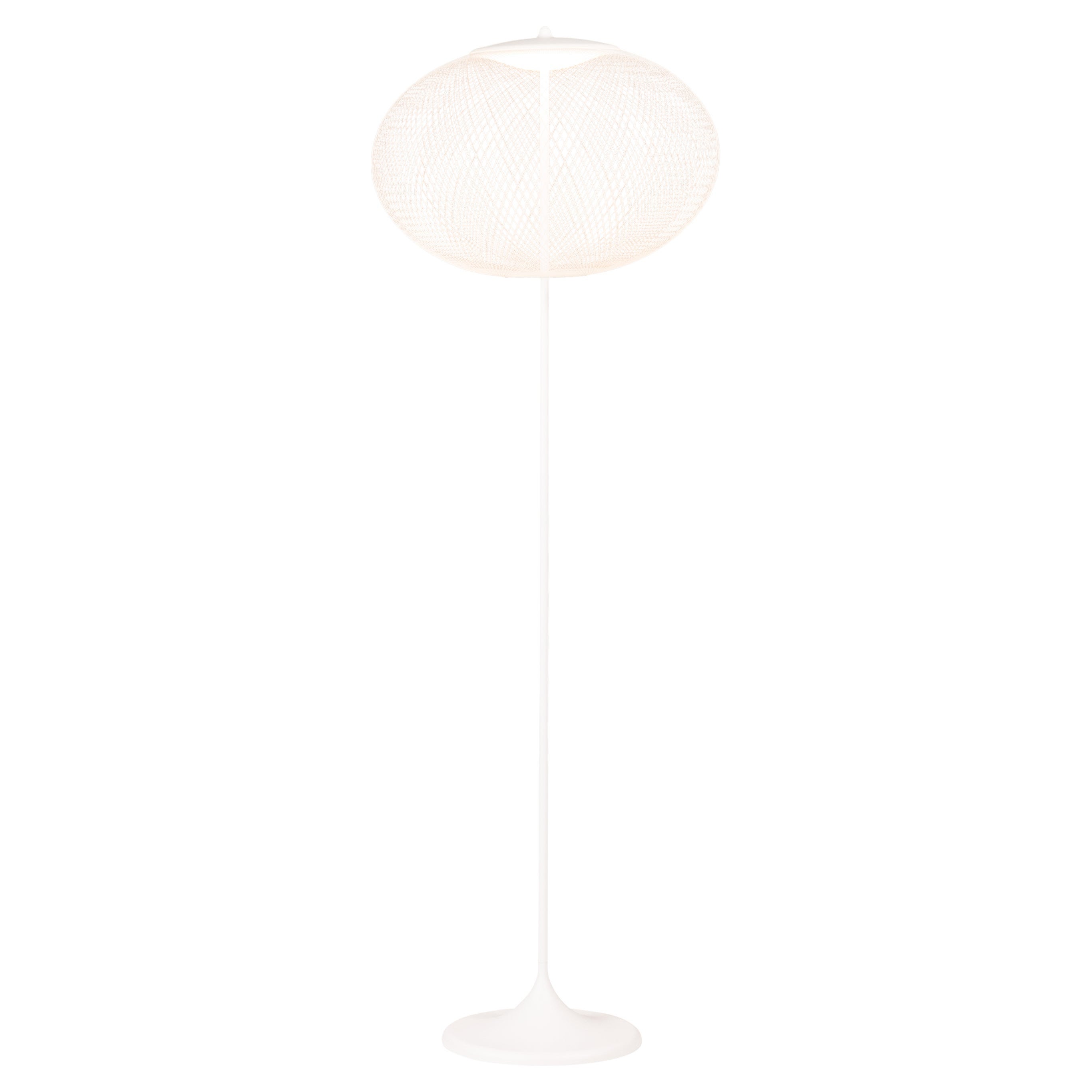 Moooi NR2 Lámpara de pie LED blanca con soporte de acero con revestimiento de polvo by Bertjan Pot