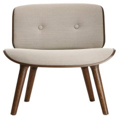 Moooi Nut Lounge Chair in Hallingdal 65 Upholstery & Oak Stained Cinnamon Frame