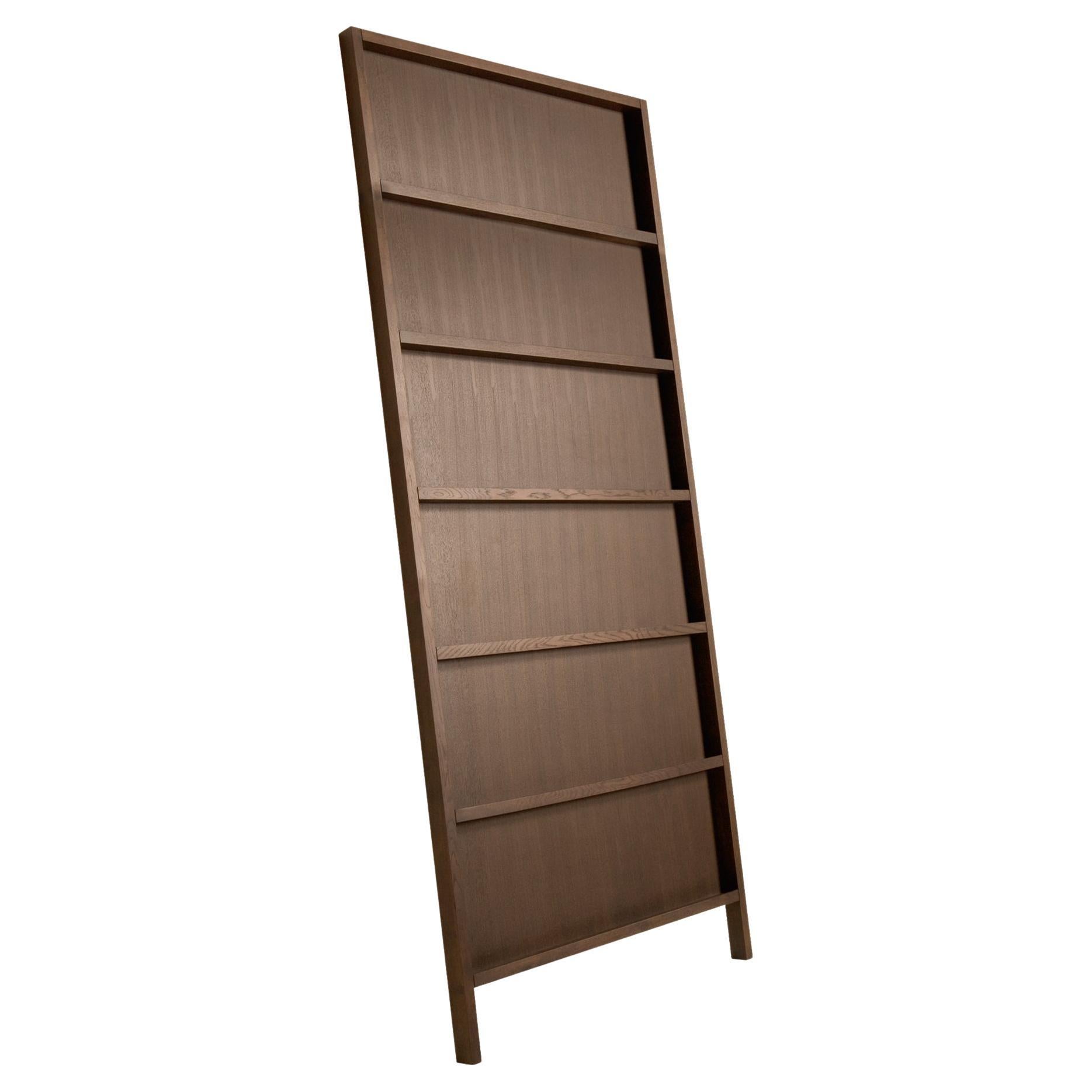 Moooi Oblique Big Cupboard/Wall Shelf in Cinnamon Stained Oak For Sale