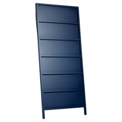 Moooi Oblique Big Cupboard/Wall Shelf in Sapphire Blue Lacquered Beech