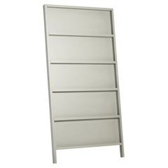 Moooi Oblique Small Cupboard/Wall Shelf in Silk Grey Lacquered Beech