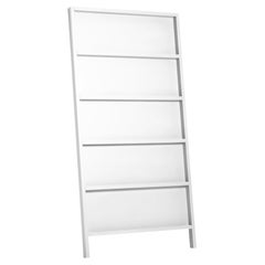 Moooi Oblique Small Cupboard/Wall Shelf in Traffic White Lacquered Beech