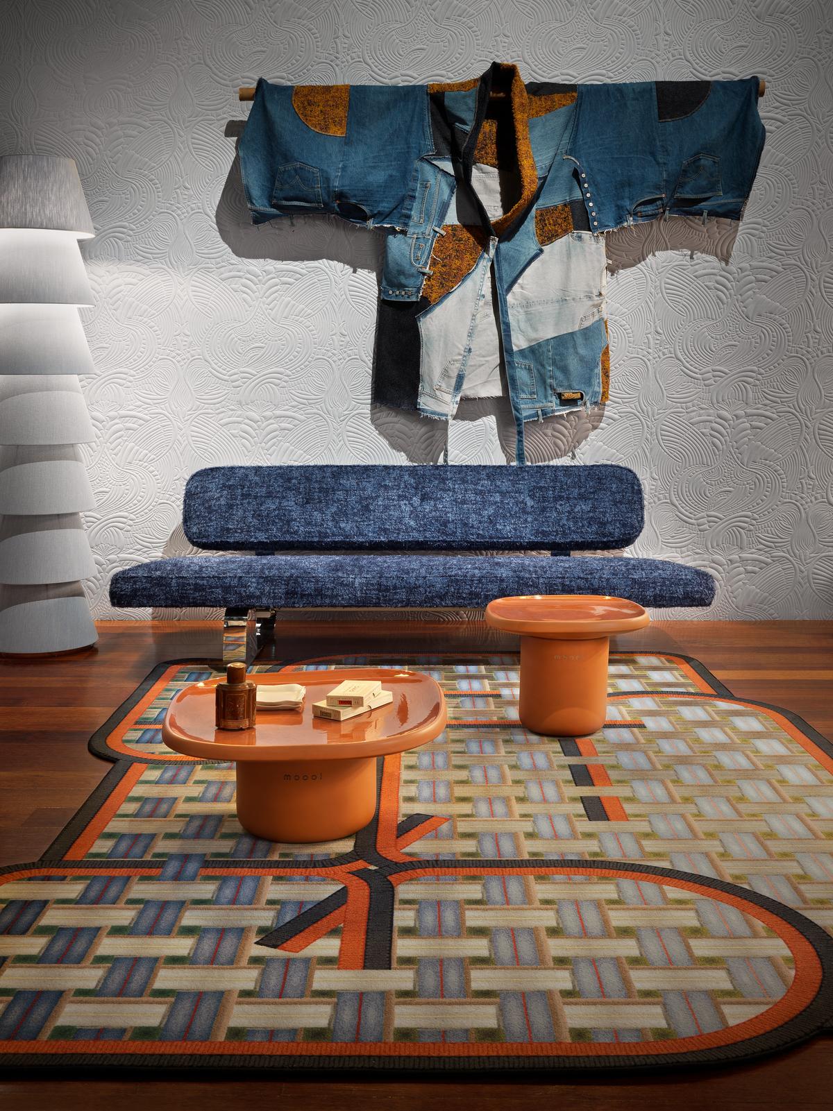 Rechteckiger, niedriger Moooi Obon-Tisch aus Keramik in Terrakotta-Finish von Simone Bonanni im Angebot 4