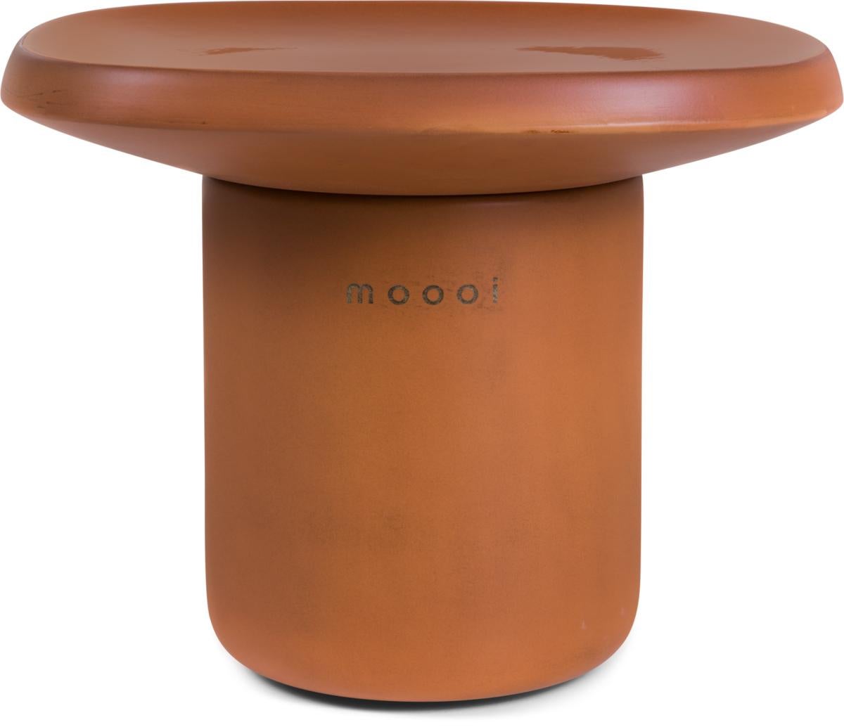 Moooi Obon Square High Ceramic Table in Terracotta Finish by Simone Bonanni For Sale 3