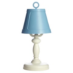 Moooi Paper Table Lamp in Blue Shade with White Base by Studio Job
