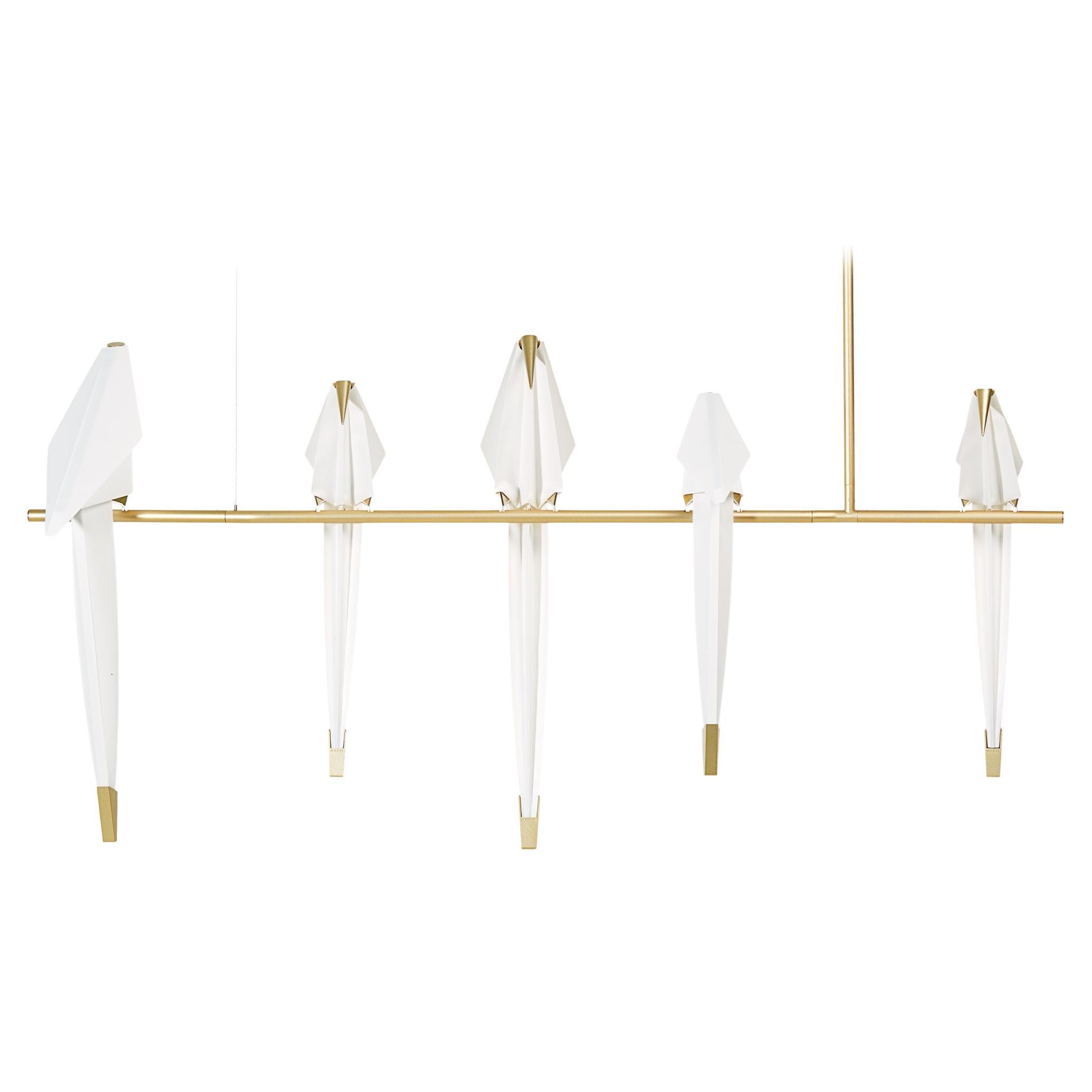 Grande lampe à suspension Moooi Perch Branch en acier et cadre en aluminium en vente