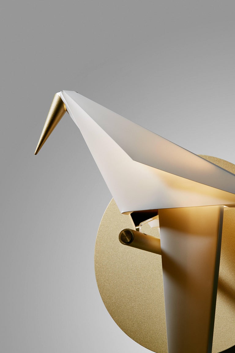 Moooi Perch LED Wall Sconce Light in Brass with Small ...