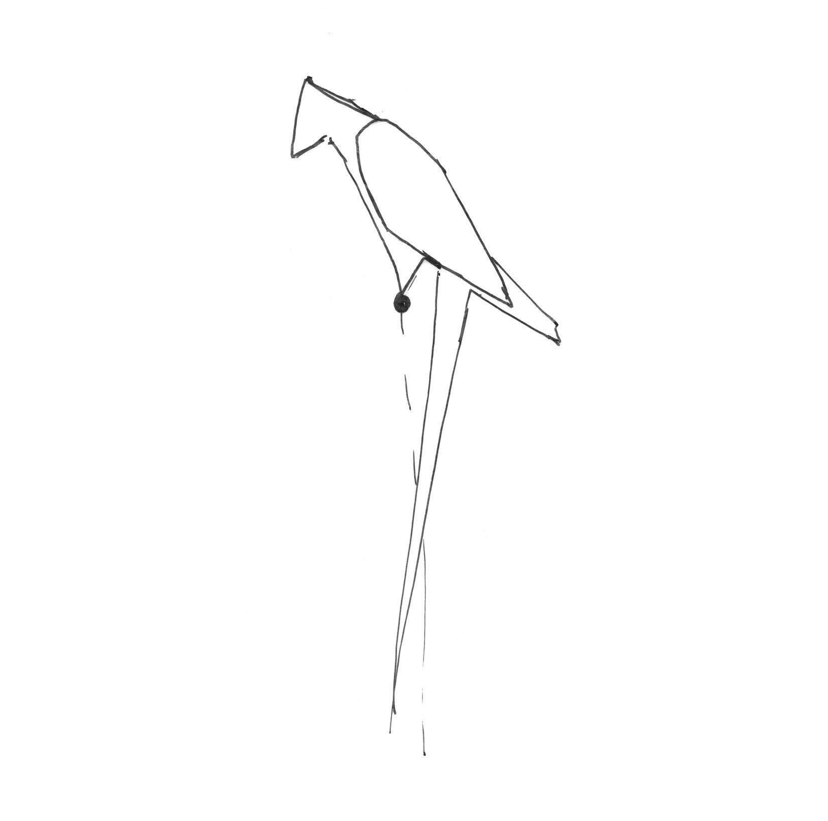 Moooi Perch LED Wall Sconce Light in Brass with Small White Bird For Sale 2