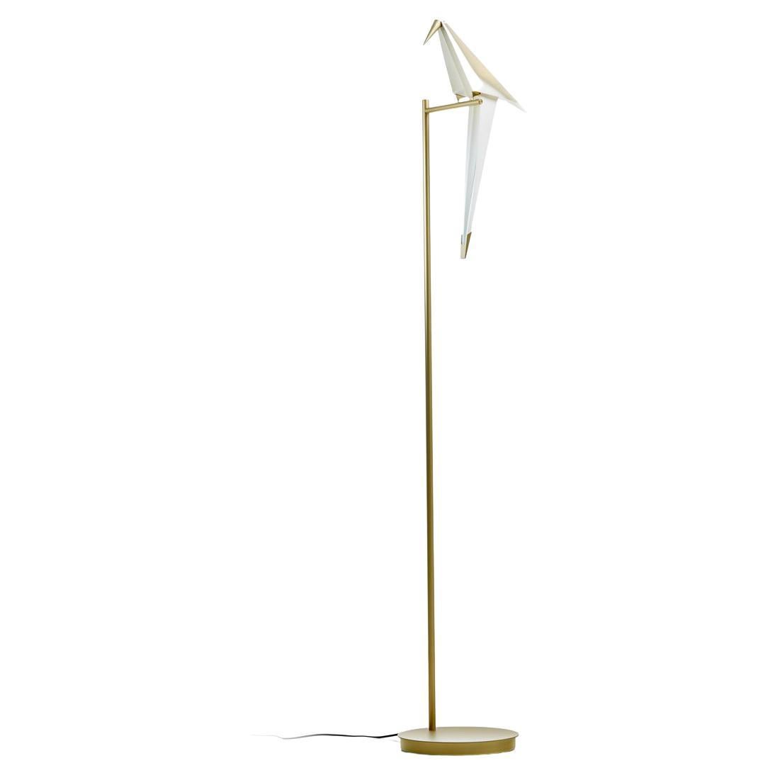 Moooi Perch Light Bird LED Floor Lamp with Steel & Aluminium Frame by Umut For Sale