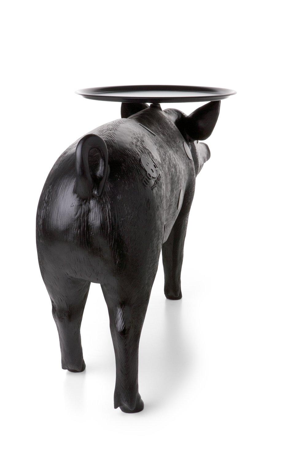 Moooi Pig-Tisch aus Polyester und ABS mit schwarzer Oberfläche an der Vorderseite (Moderne) im Angebot