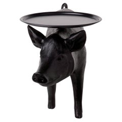 Moooi Pig Table in Polyester & ABS with Black Finish by Front
