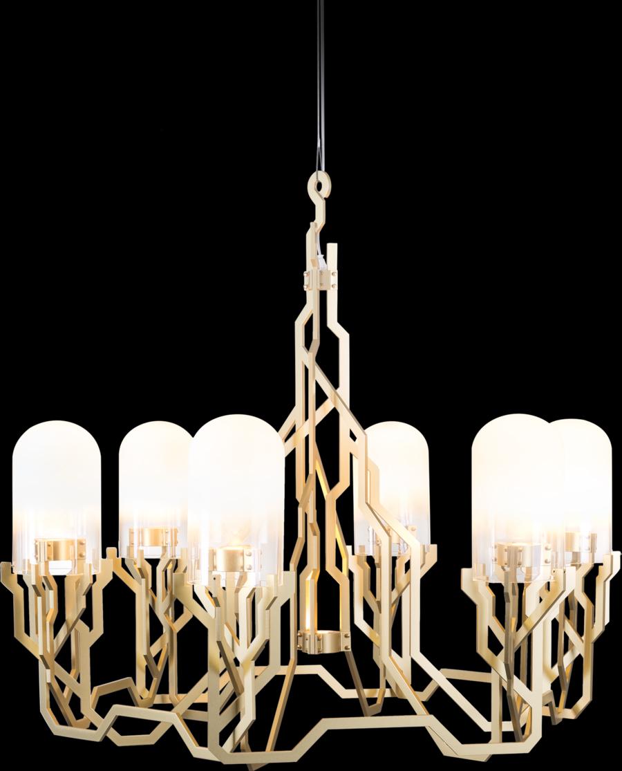 Modern Moooi Plant Chandelier in Steel Frame with Glass Diffuser by Kranen/Gille, 10m For Sale