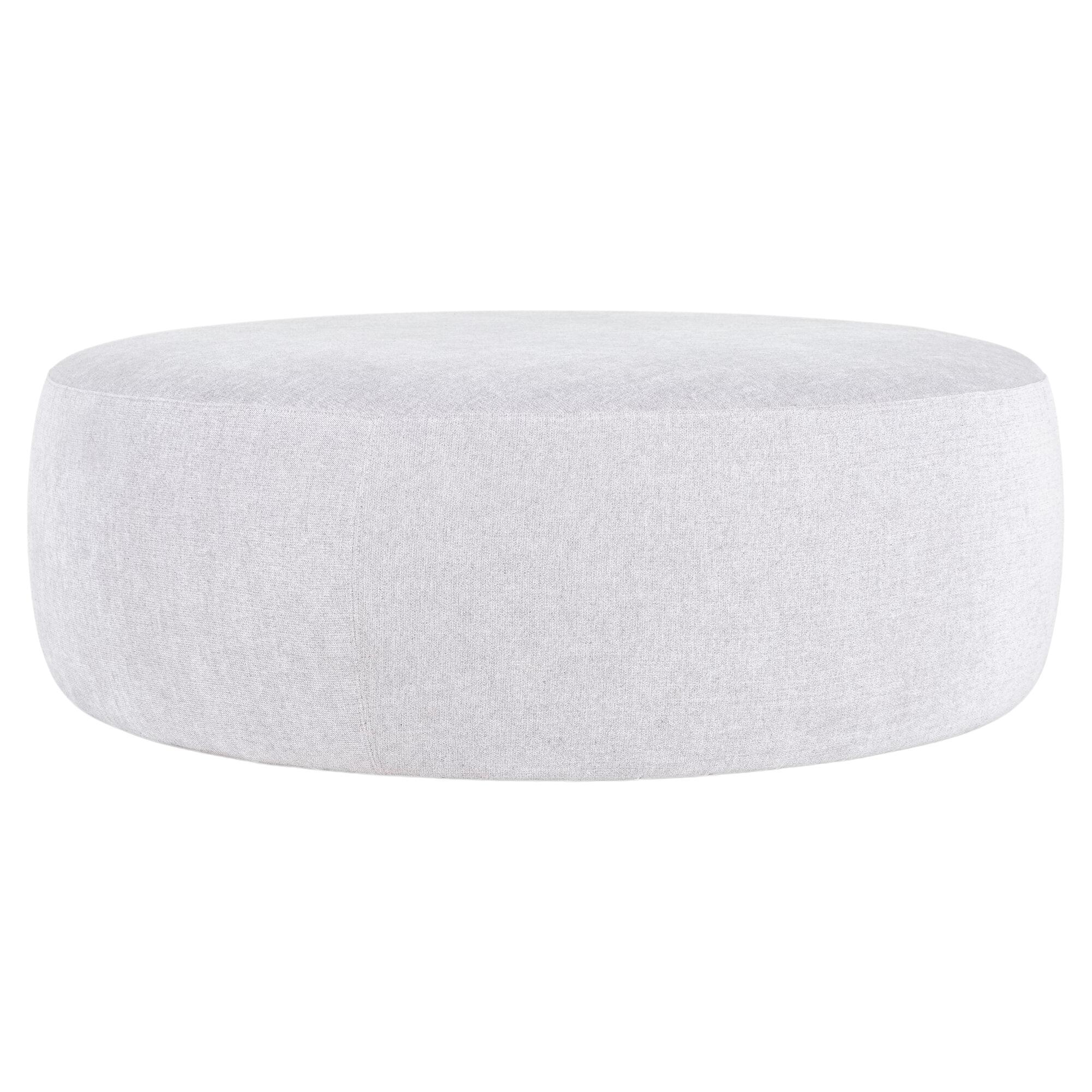 Moooi Pooof Large Pouf in Tonica 2, 171 White Upholstery For Sale