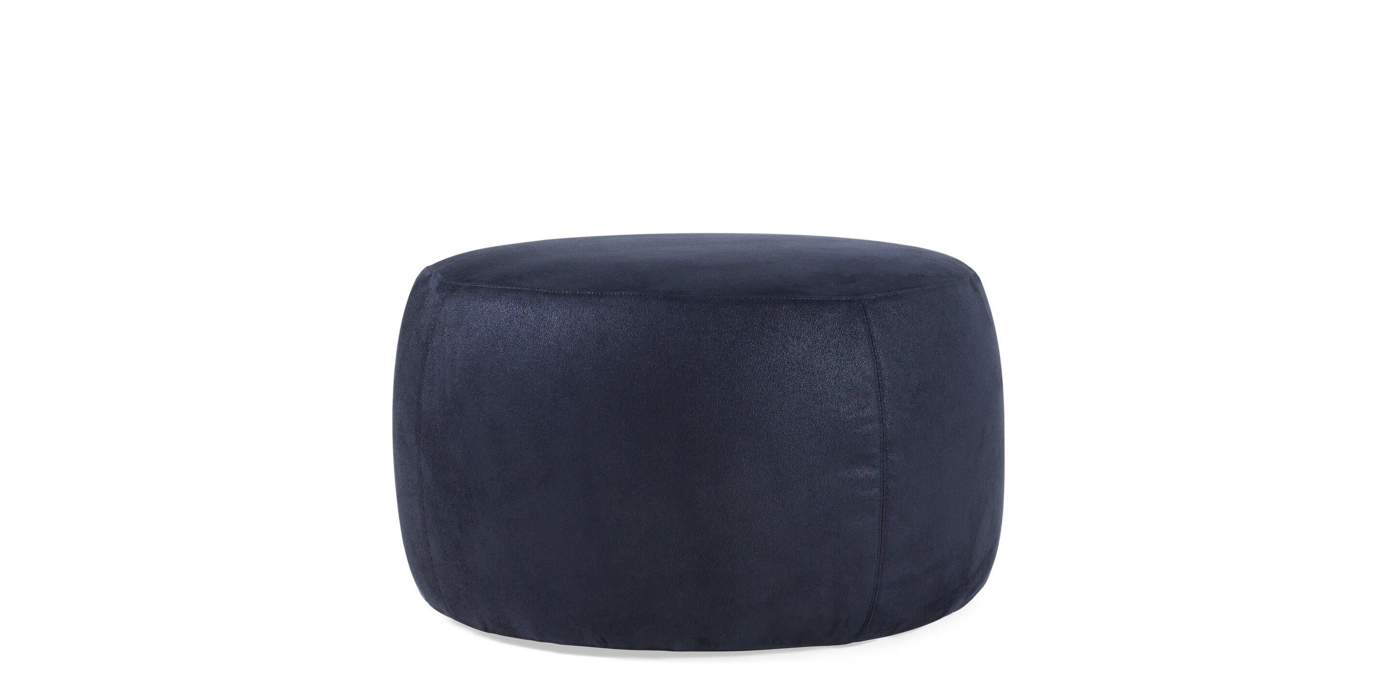 Modern Moooi Pooof Small Pouf in Abbracci, Black Upholstery For Sale