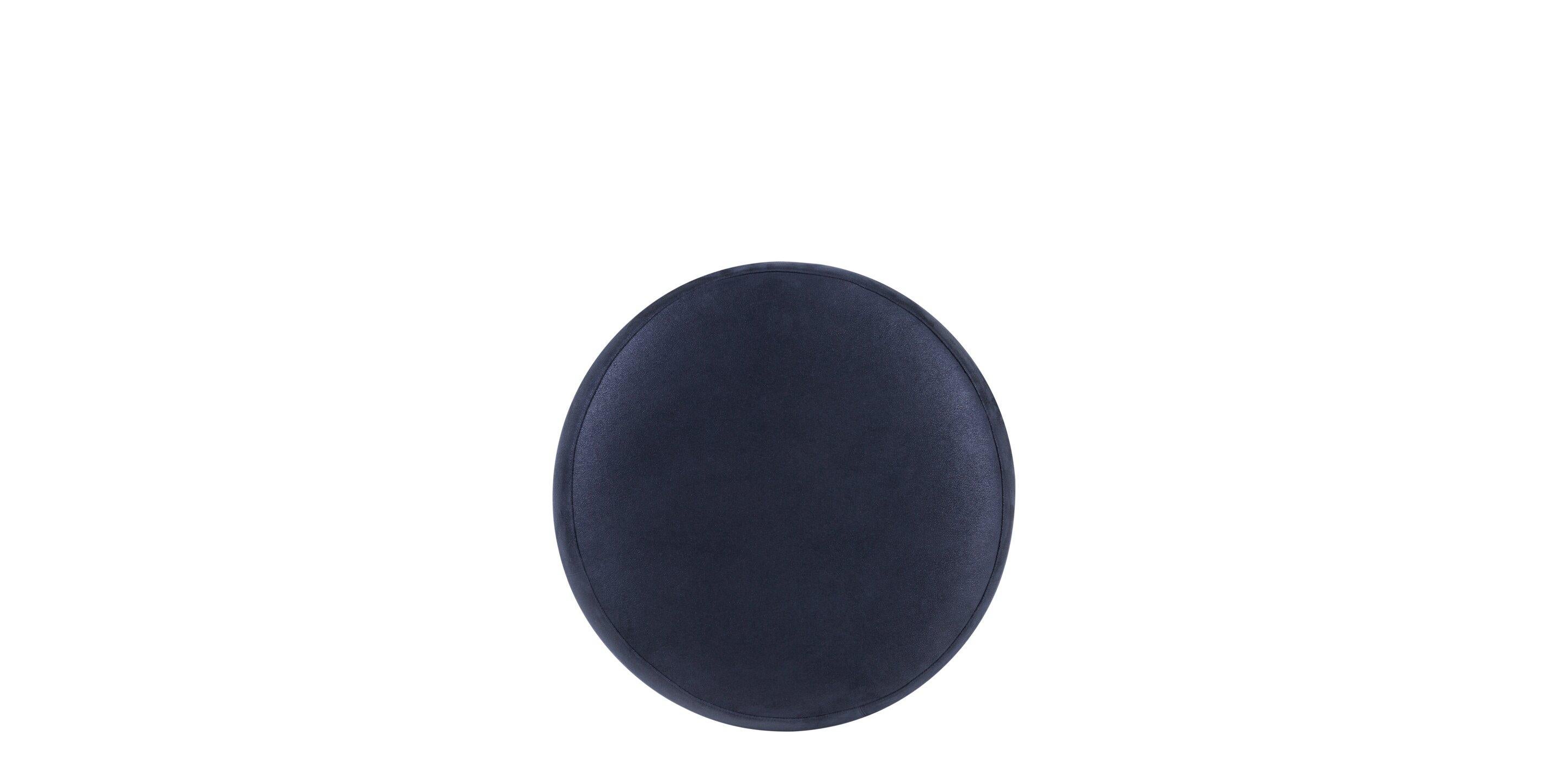 Contemporary Moooi Pooof Small Pouf in Abbracci, Black Upholstery For Sale