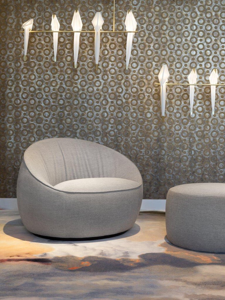 Pooof Moooi Pooof Small Pouf in Divina MD, 683 Purple Upholstery For Sale at ...