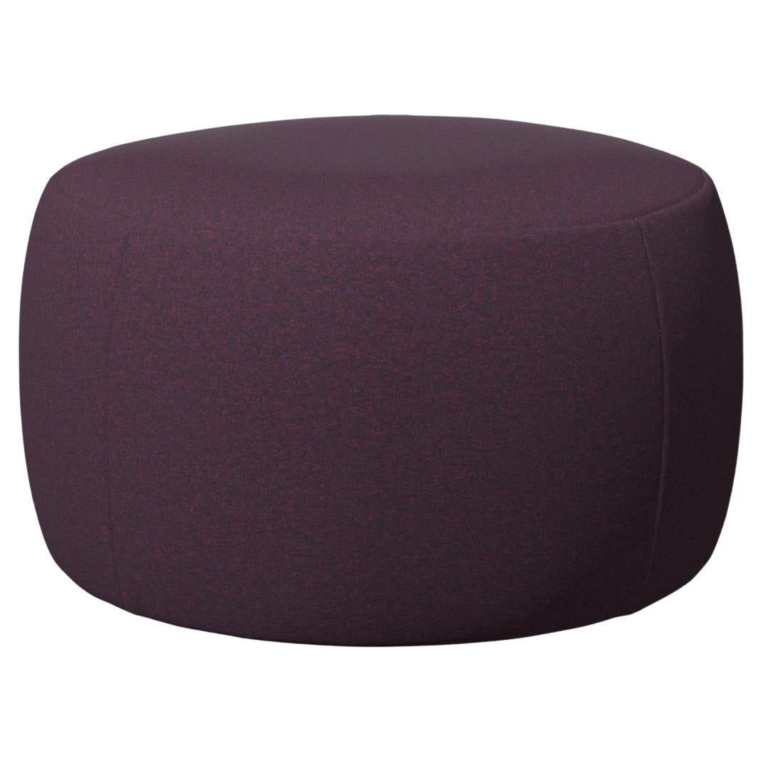 Moooi Pooof Small Pouf in Divina MD, 683 Purple Upholstery For Sale