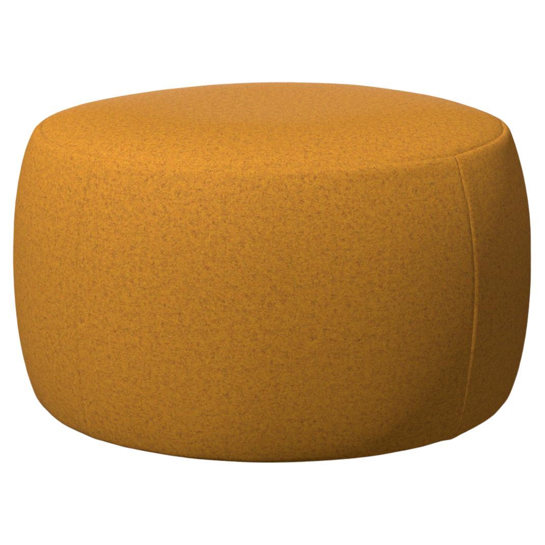Moooi Pooof Small Pouf in Divina Melange 3, 457 Yellow Upholstery