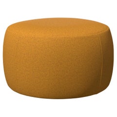 Petit pouf Moooi en tissu jaune Divina Melange 3, 457