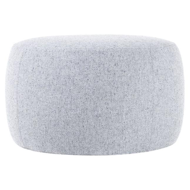 Pouf piccolo Moooi Pooof in Solis, rivestimento grigio nebbia