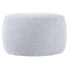 Moooi Pooof Small Pouf in Solis, Fog Grey Upholstery