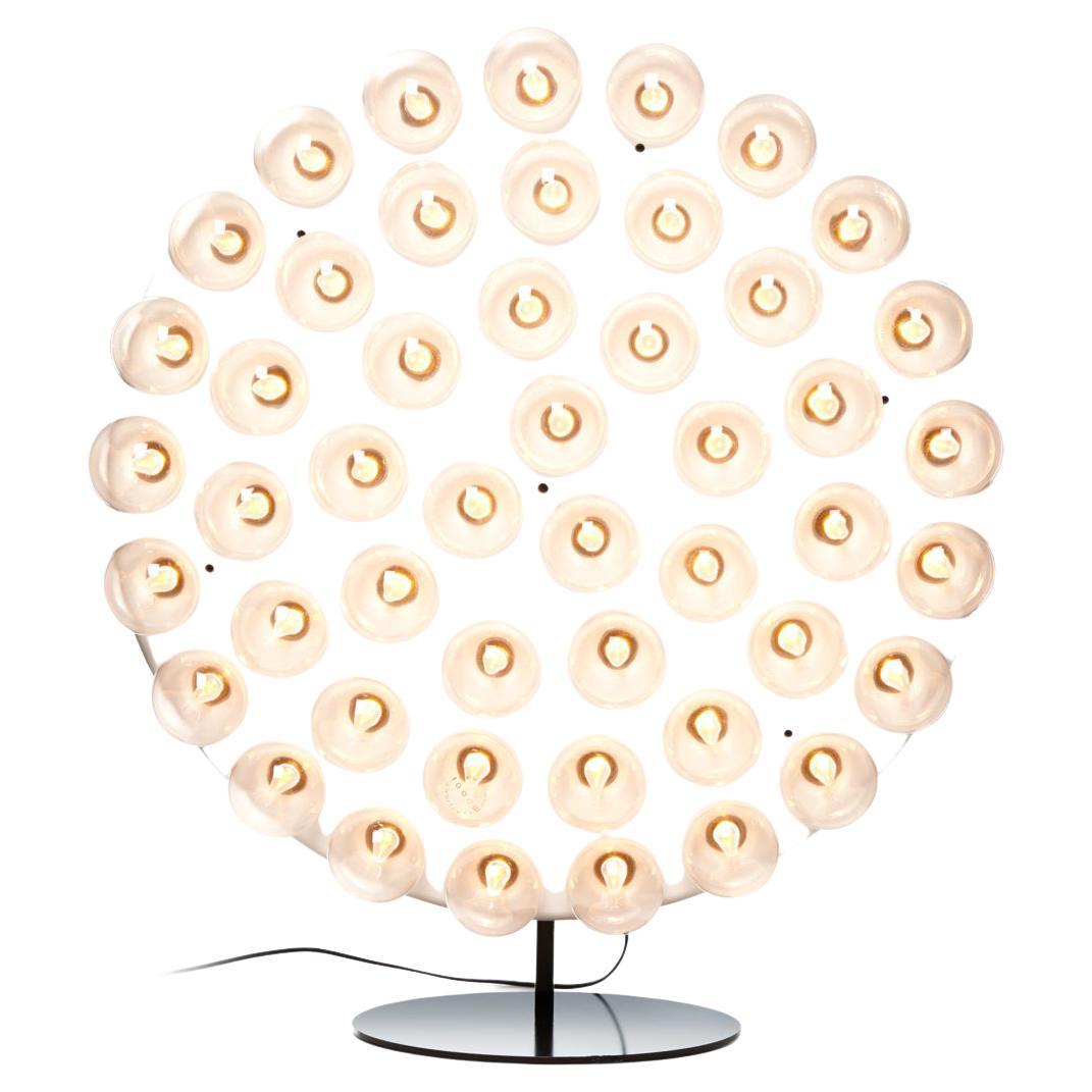 Moooi Prop Light Round Floor Lamp with Warm White Glass Bulbs by Bertjan Pot For Sale