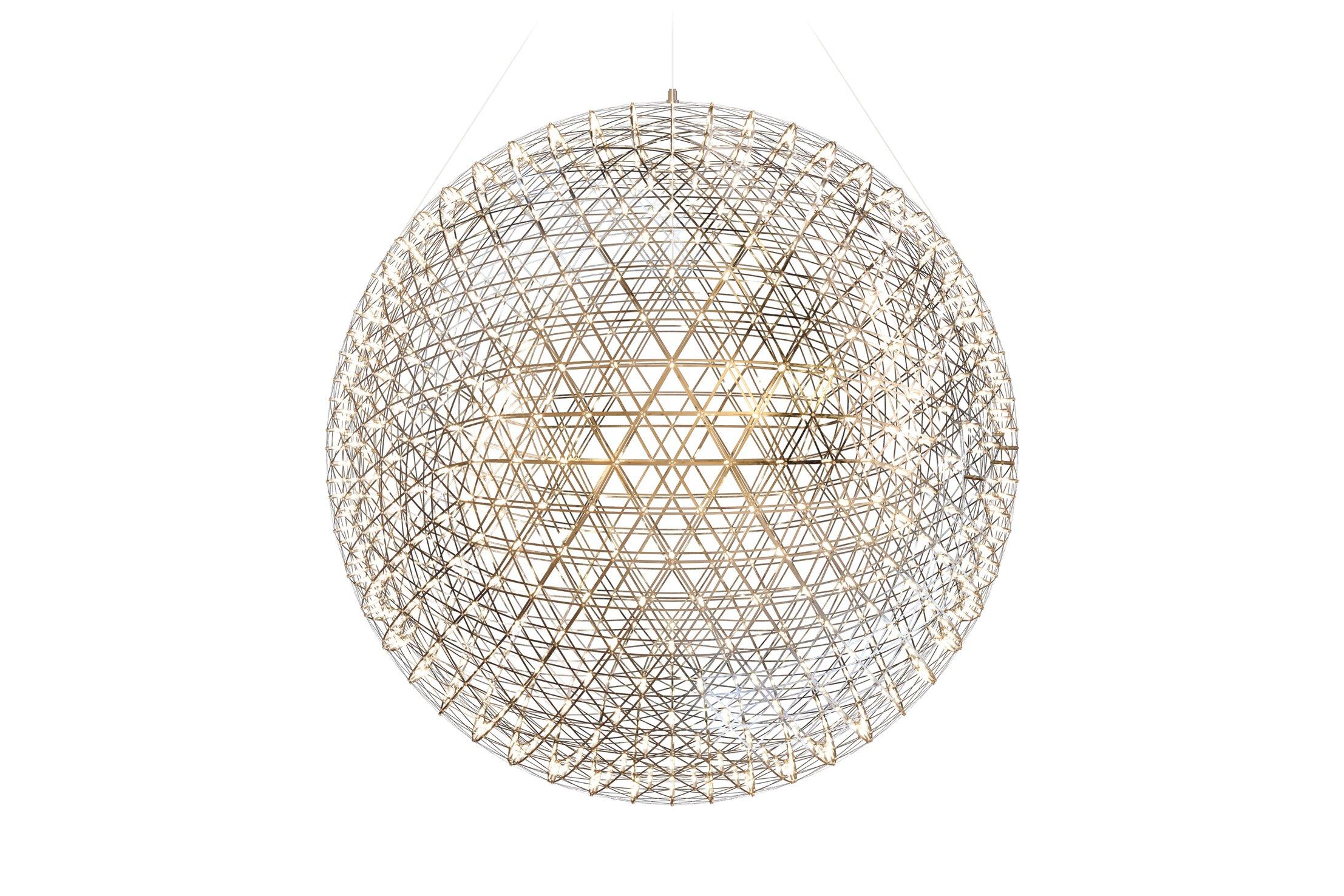 Les lumières de Raimond : des sphères parfaites d'ingrédients mathématiques ponctuées de petites lumières LED. Le designer Raimond Puts a été intrigué par la forme du dôme géodésique et par le mystère des nombres premiers. Ce n'est pas un hasard si