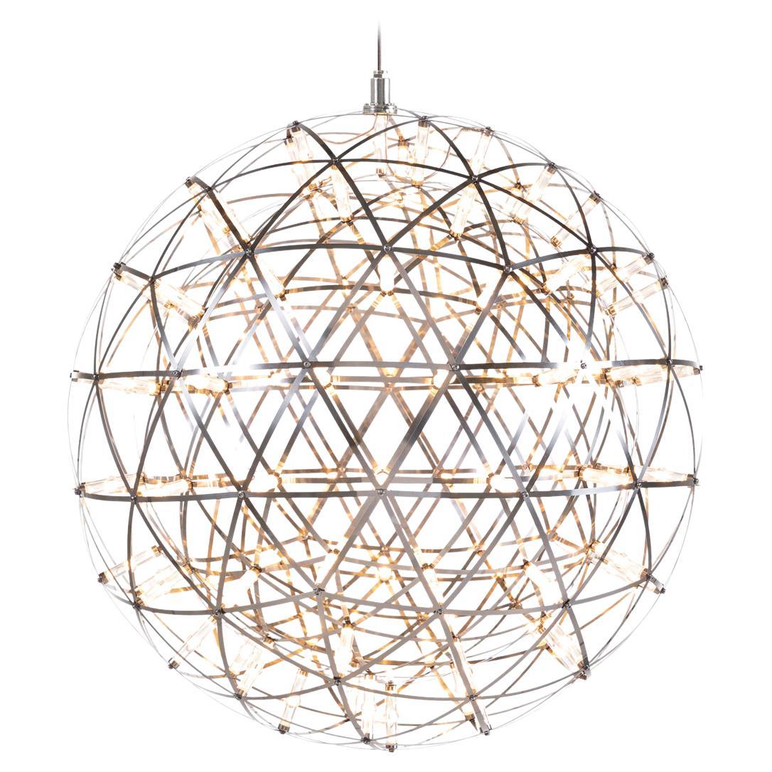 Moooi Raimond II R43 Suspension LED Lamp in Stainless Steel, 10m For Sale