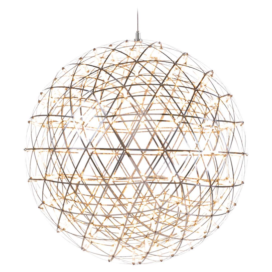 Moooi Raimond II R61 Suspension LED Lamp in Stainless Steel For Sale