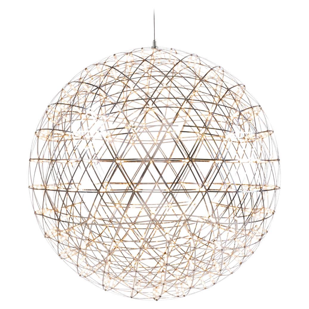 Moooi Raimond II R89 Suspension LED Lamp in Stainless Steel For Sale