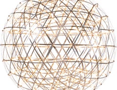 Moooi Raimond II Tensegrity R89 Large LED Floor Lamp with Stainless Steel Sphere