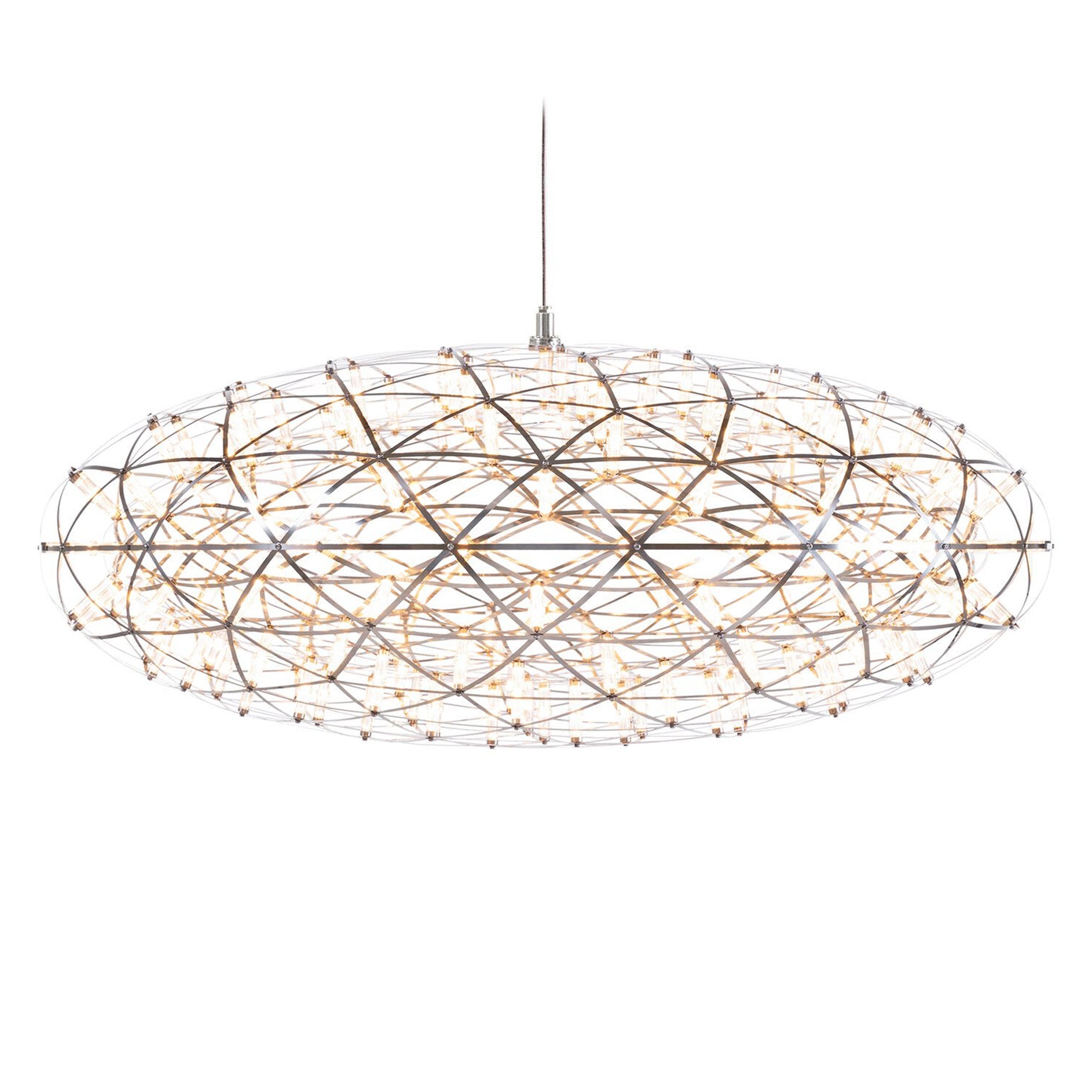 Moooi Raimond II Zafu Suspension LED Lamp in Stainless Steel, 10m