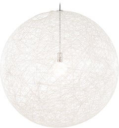 Moooi Random Light II Lámpara LED de suspensión mediana de acero cromado blanco