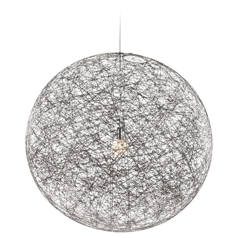 Moooi Random Light II Small Suspension LED Lamp in Black Chromed Steel ...