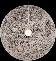 Moooi Random Light II Small Suspension LED Lamp in White Chromed Steel