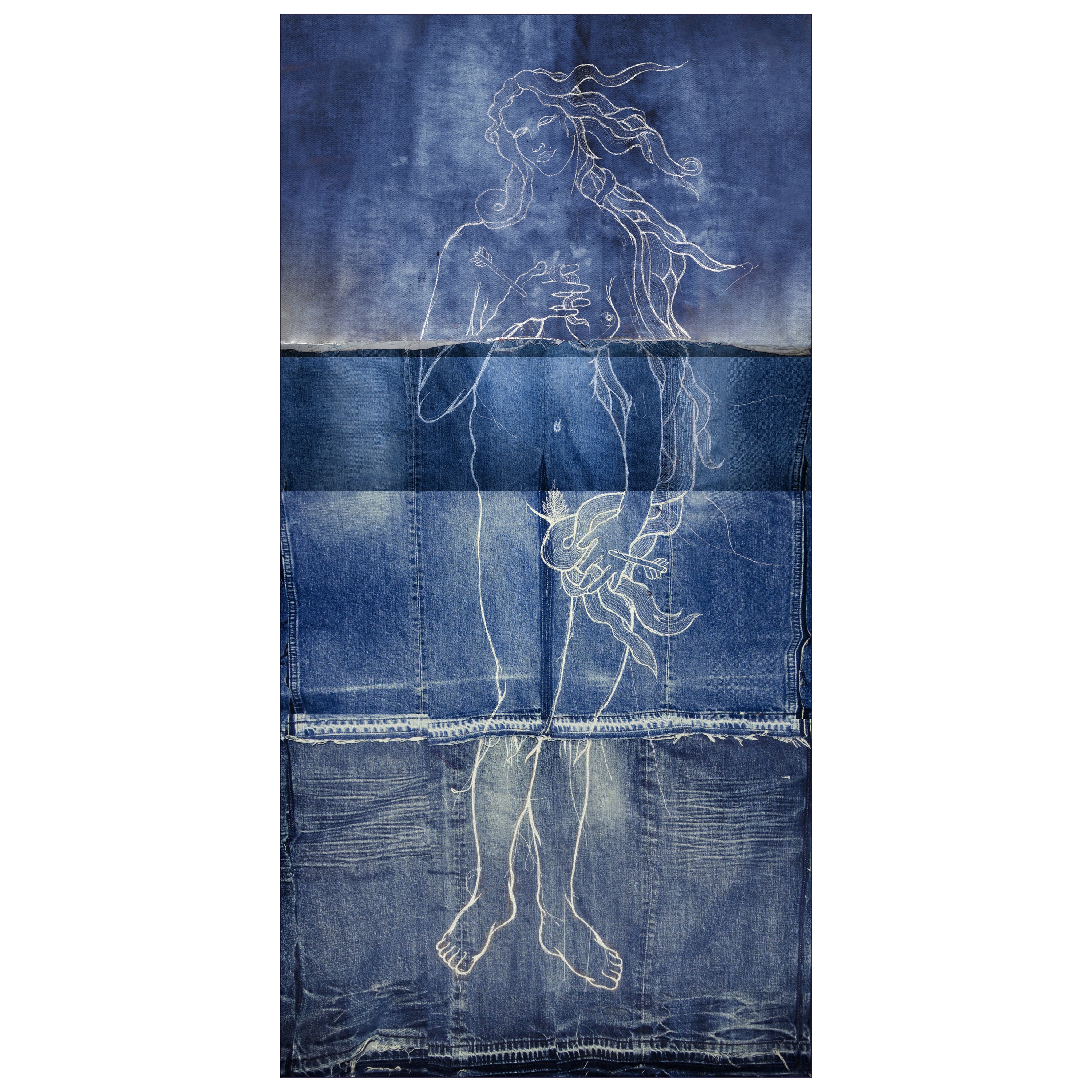 Moooi Re-Cut Venus Rug in Wool with Blind Hem Finish by Atelier Reservé