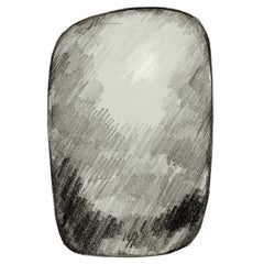 Moooi Scribble Grey Rug in Low Pile Polyamide by Front