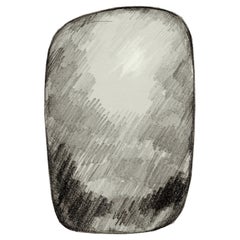 Tapis Moooi Scribble gris en polyamide de tissu souple à l'avant
