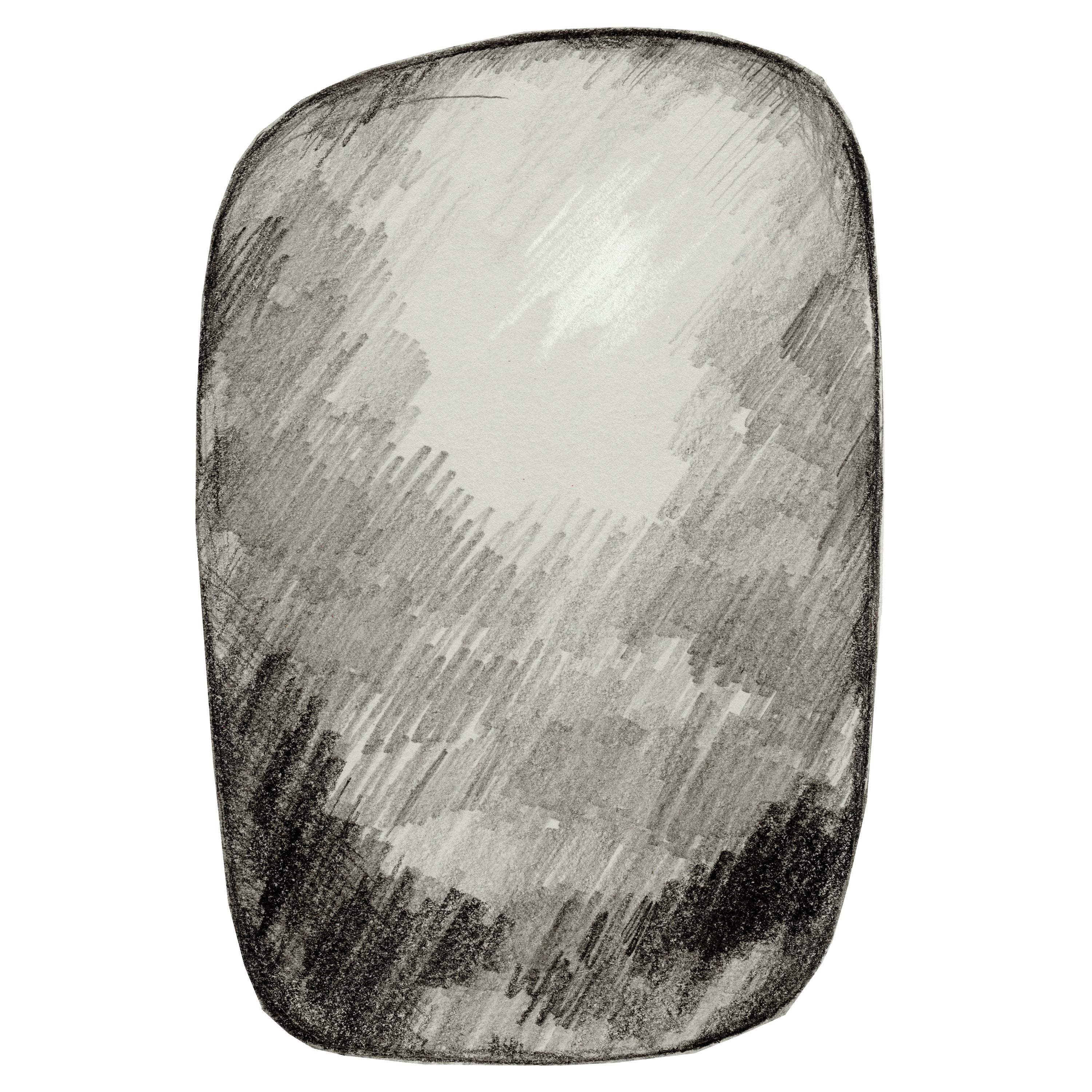 Moooi Scribble Grey Rug in Wool by Front