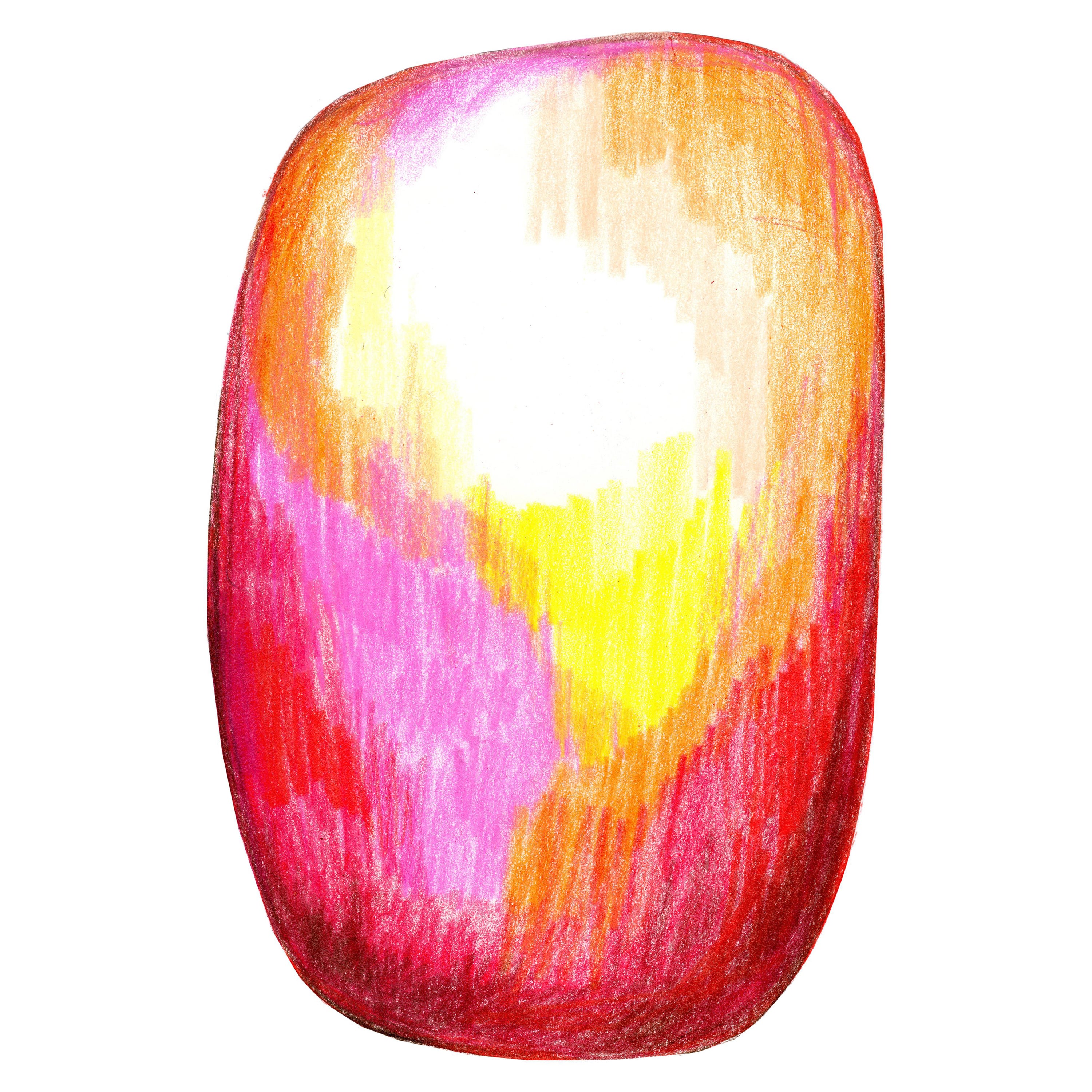 Moooi Scribble Red / Yellow Rug in Soft Yarn Polyamide by Front