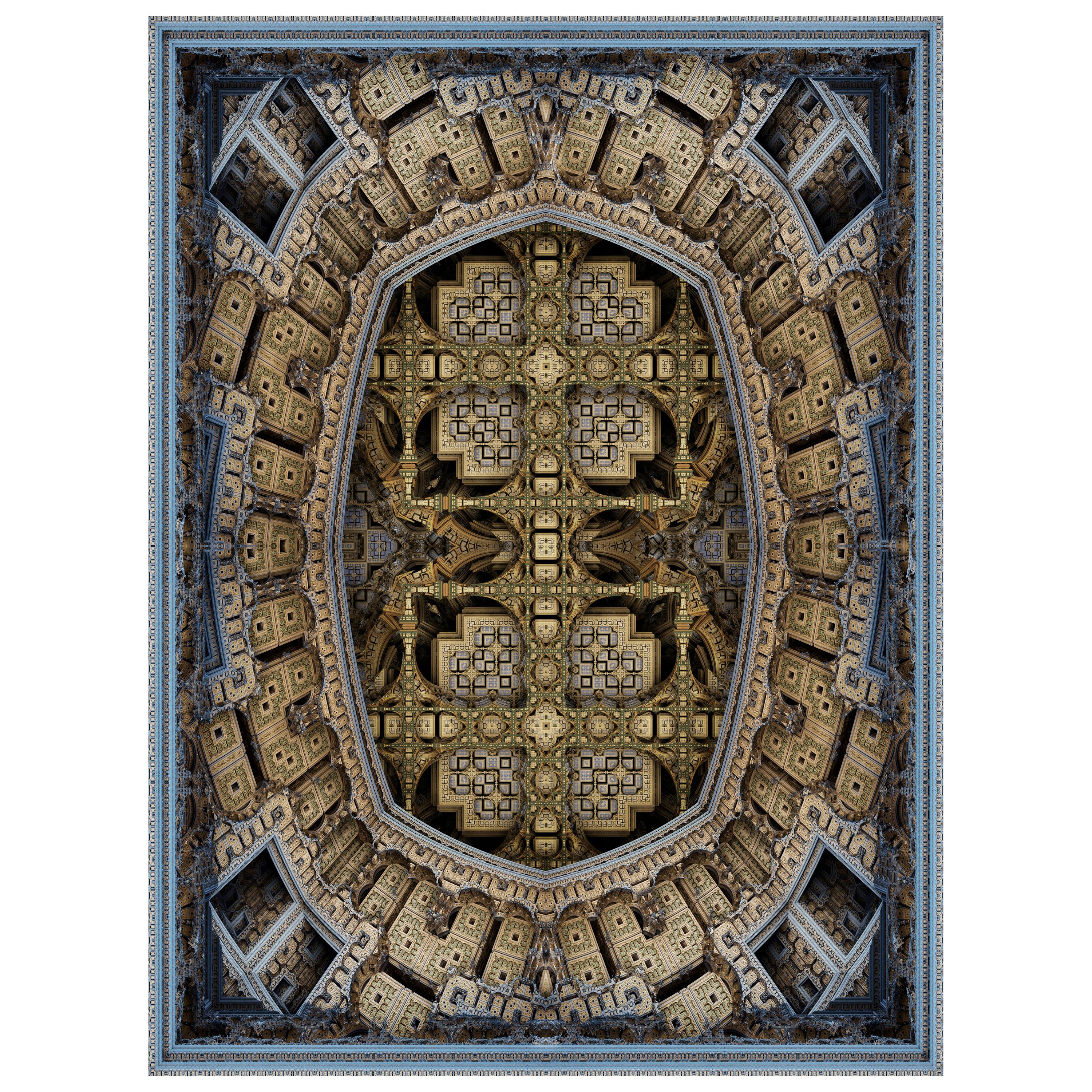Tapis Moooi S.F.M. #075 en laine avec finition imbriquée par Marcel Wanders Studio
