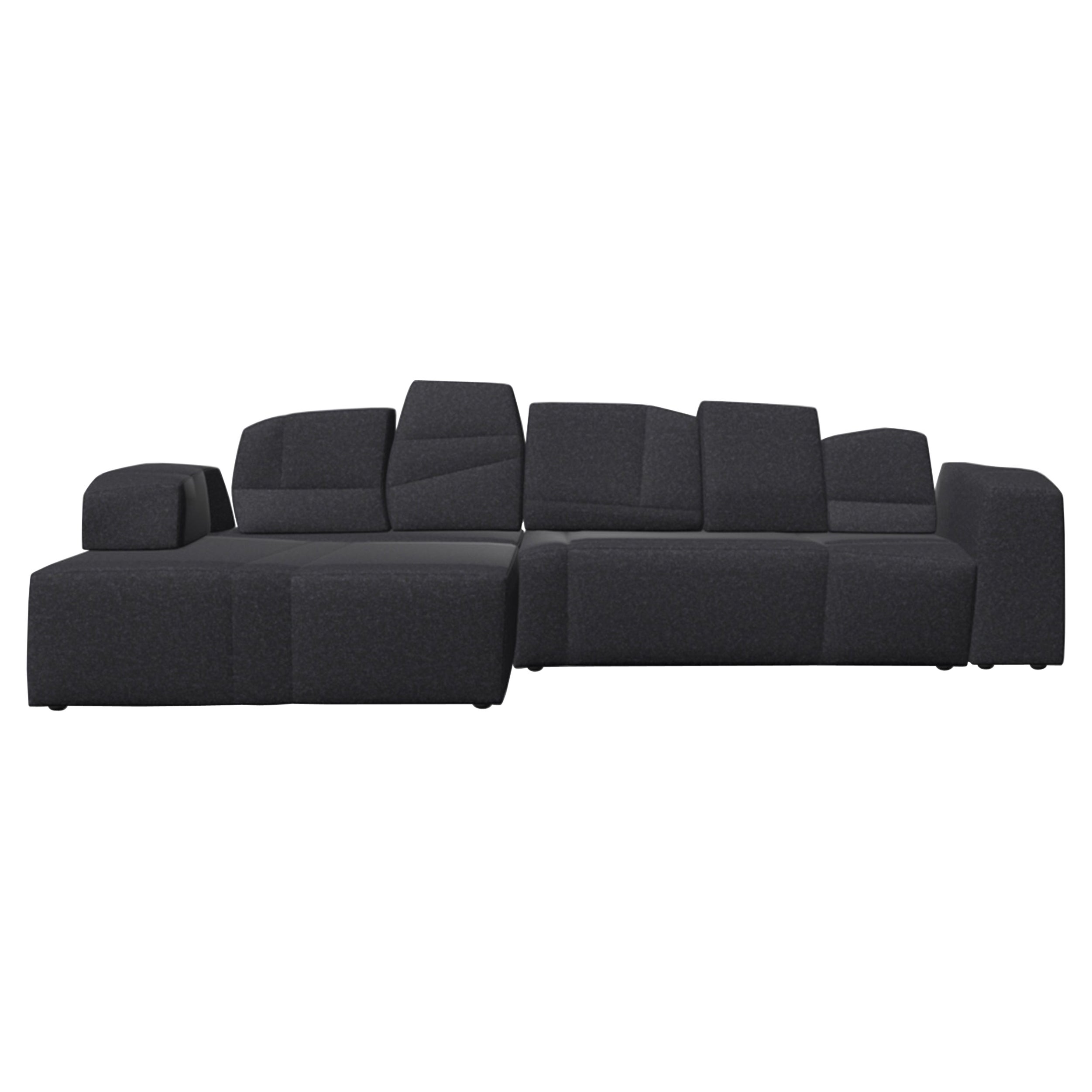 Moooi SLT Chaise Longue sinistra in Divina Md, rivestimento 193 con struttura in acciaio