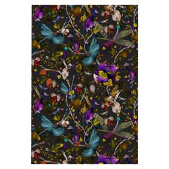 Moooi Small Biophillia Dark Slate Rectangle Rug in Low Pile Polyamide