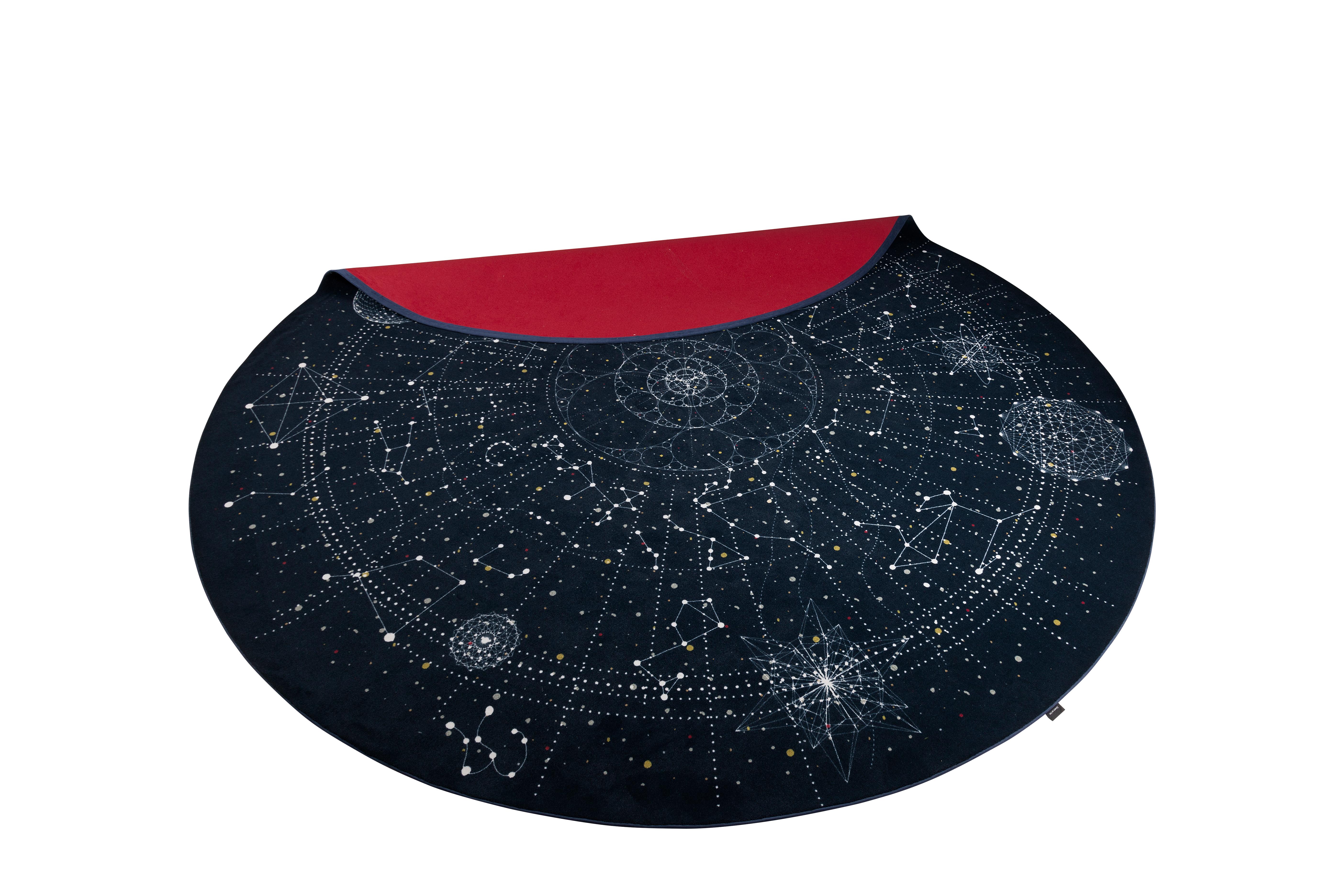 Dutch Moooi Small Celestial Rug in Low Pile Polyamide by Edward van Vliet For Sale