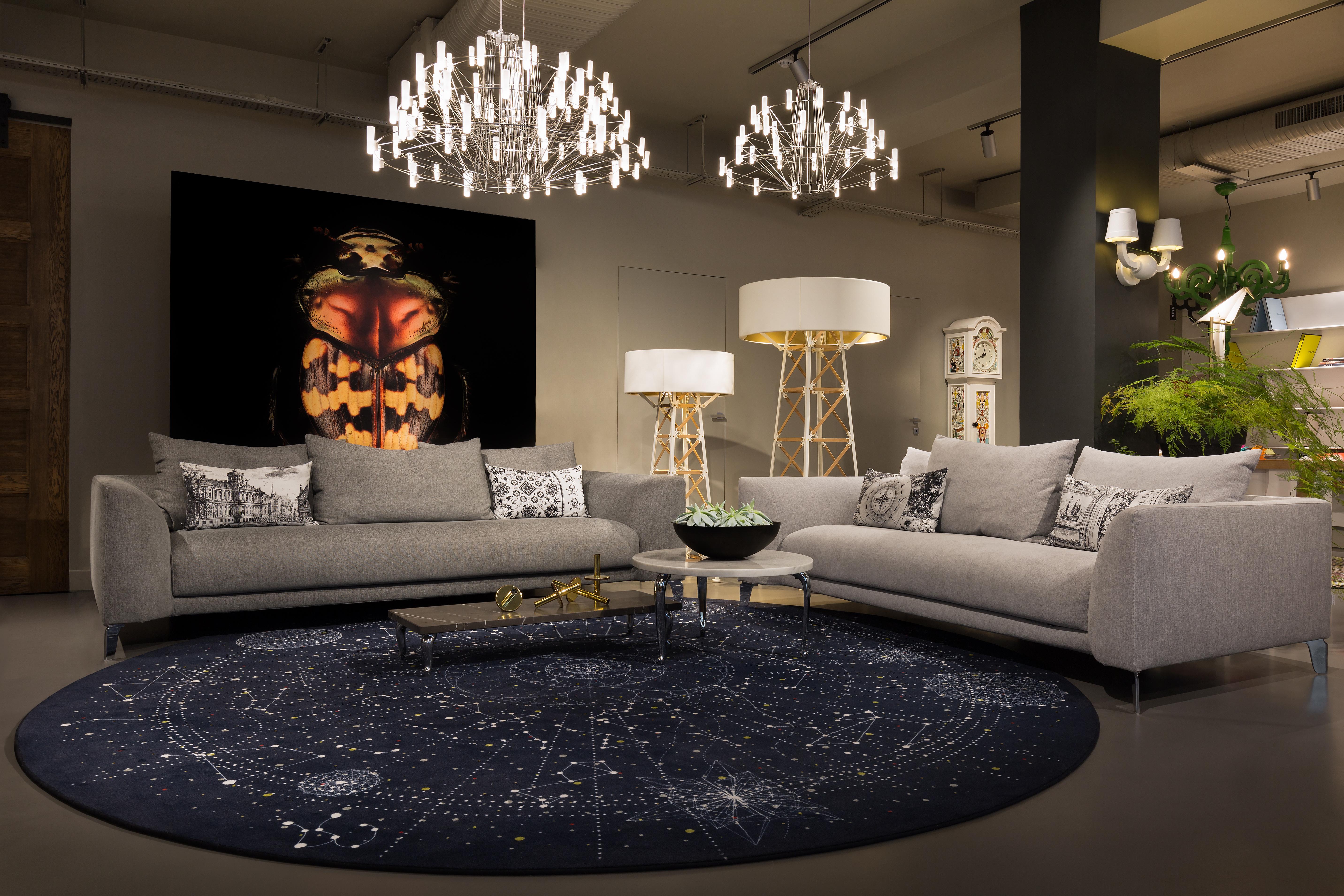 Moooi Kleiner Celestial-Teppich aus weichem Garnpolyamide von Edward van Vliet im Angebot 2